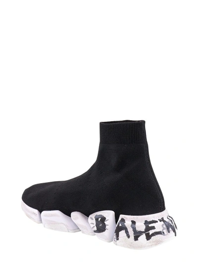 Shop Balenciaga Recycled Knit Sneakers In Black