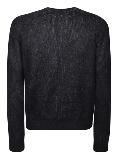 Shop Amiri Black Cotton Sweater