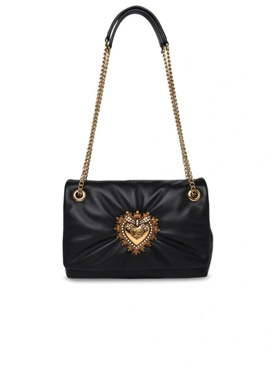 Shop Dolce & Gabbana Dravation Puffy Shoulder Strap In Black