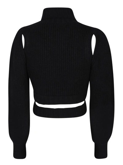 Shop Andreädamo Cut-out Details Sweater In Black