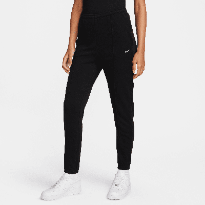 Shop Nike Women's  Sportswear Chill Terry Slim High-waisted French Terry Sweatpants In Black