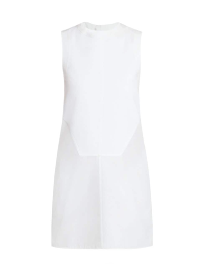 Shop Jil Sander Women's Cotton Poplin A-line Minidress In Optic White