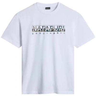 Shop Napapijri S-telemark T-shirt In White