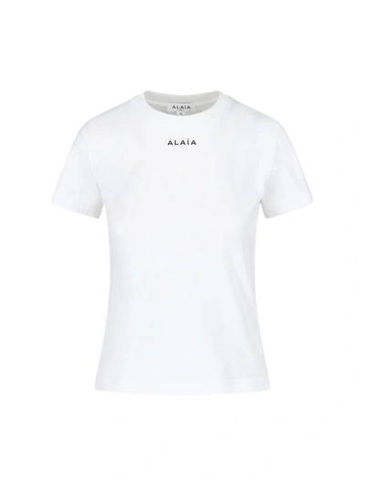 Shop Alaïa Alaia T-shirts And Polos In Bianco