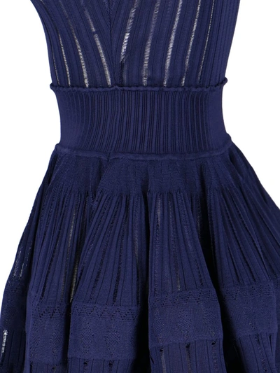 Shop Alaïa Alaia Dresses In Blue