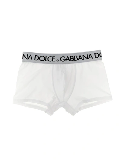 Shop Dolce & Gabbana 2-pack Logo Boxer Boxer In White