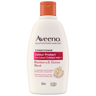 Shop Aveeno Haircare Colour Protect+ Blackberry And Quinoa Blend Conditioner 300ml