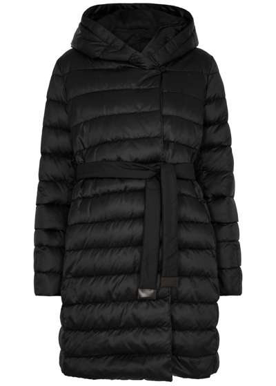 Shop Max Mara The Cube Novef Reversible Quilted Shell Coat In Black