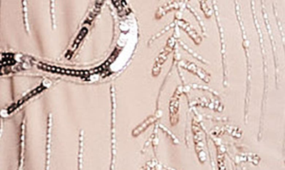 Asos Design Drape Back Embellished Cocktail Midi Dress In Light Pink