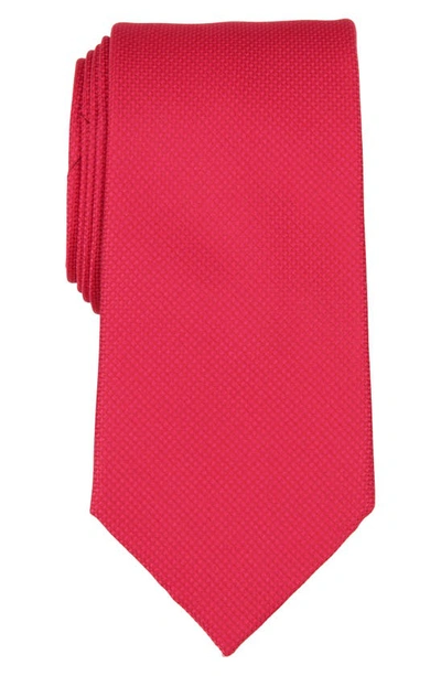 Shop Ted Baker Textured Solid Silk Blend Tie In Red