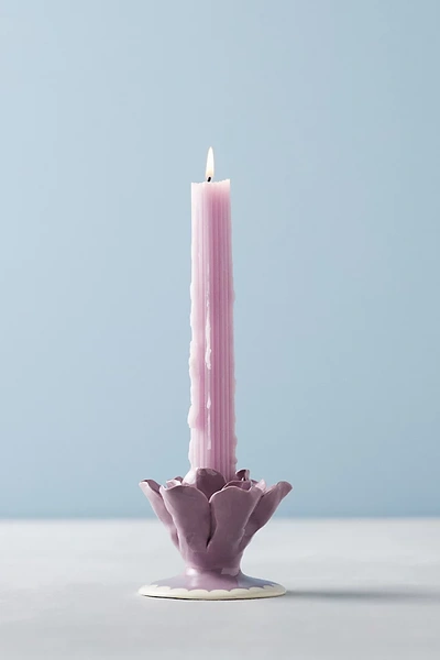 Shop Vaisselle Taper Candle Holder In Purple