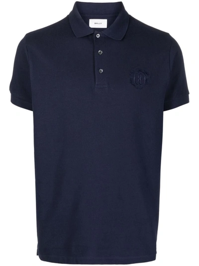 Shop Bally T-shirts And Polos In Blue