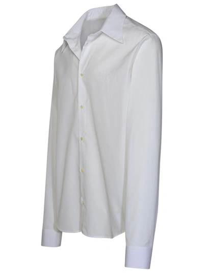 Shop Balmain White Cotton Shirt