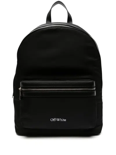 Off-white Core Leather-trimmed Shell Backpack In Black