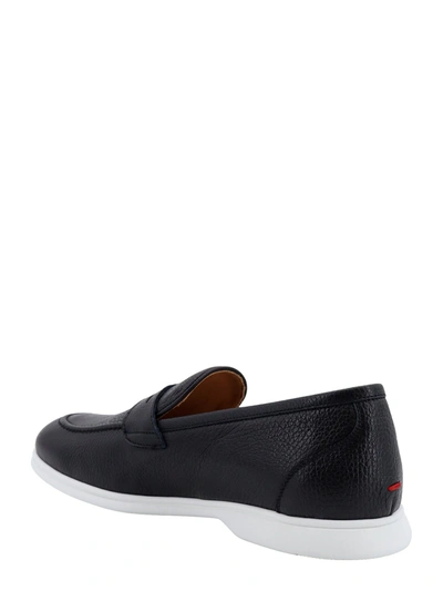 Shop Kiton Leather Loafer With Rubber Sole