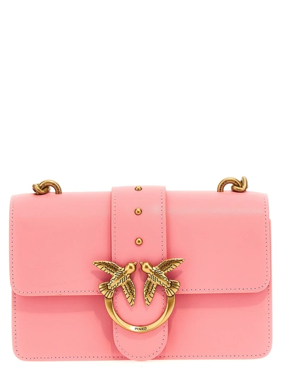 Shop Pinko Mini Love Bag One Simply Crossbody Bags Pink