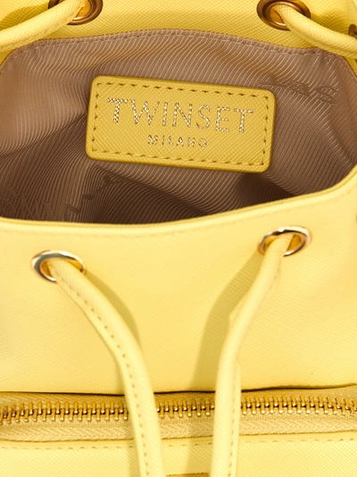 Shop Twinset Portatutto Crossbody Bags Yellow