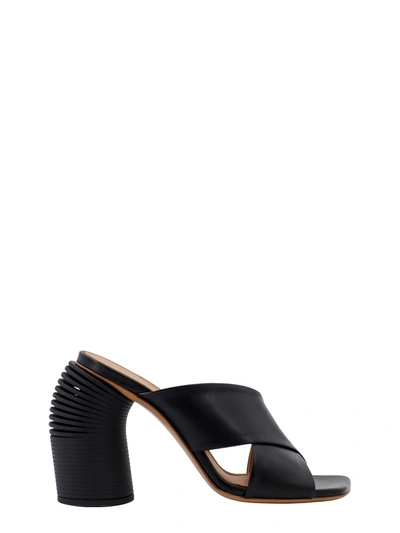Shop Off-white Leather Sandals
