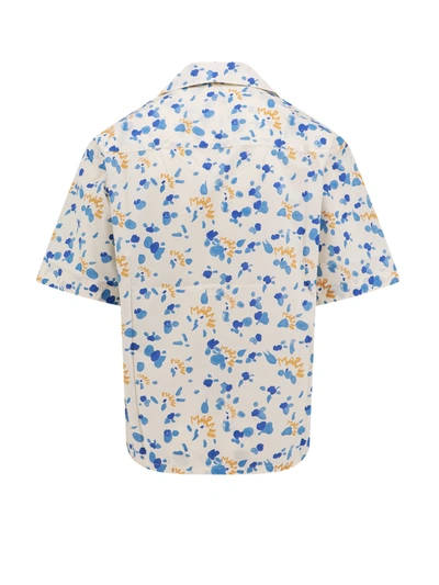 Shop Marni Popeline Shirt With  Dripping Print