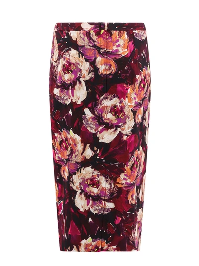 Shop Dolce & Gabbana Viscose Skirt With Silk Lining