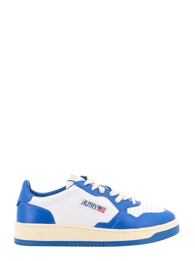 Shop Autry Leather Sneakers With Logo On The Side