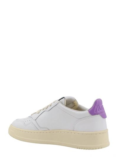 Shop Autry Leather Sneakers With Back Contrasting Patch