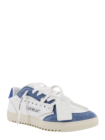 Shop Off-white Canvas And Suede Sneakers