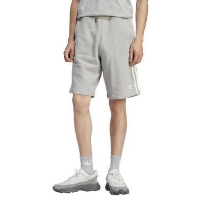 Shop Adidas Originals Mens  Adicolor 3-stripes Shorts In Medium Grey Heather