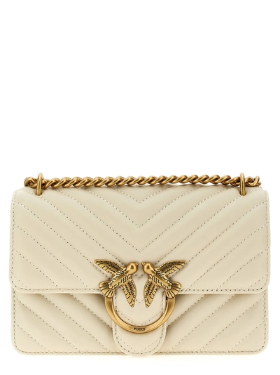 Shop Pinko Mini Love Bag One Crossbody Bags In White