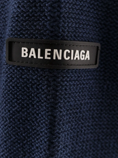 Shop Balenciaga Cotton And Knit Sweatshirt With Shirt Detail