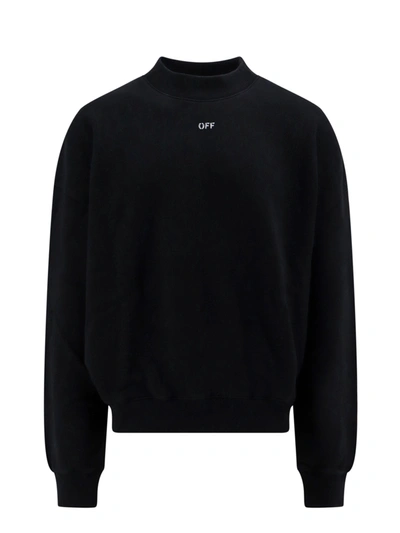 Shop Off-white Cotton Sweatshirt With Off Print