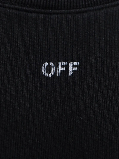 Shop Off-white Cotton Sweatshirt With Off Print