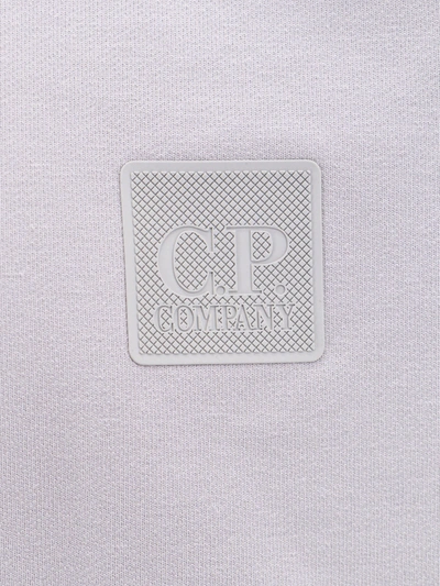 Shop C.p. Company Stretch Cotton Sweatshirt With Logo Patch