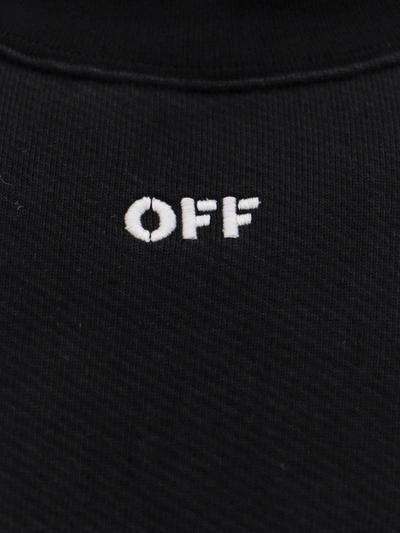 Shop Off-white Cotton Sweatshirt With Frontal Off Logo