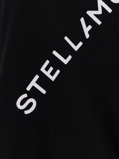 Shop Stella Mccartney Cotton Top With Logo Print