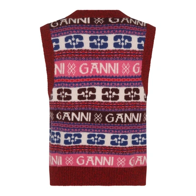 Shop Ganni Top Multicolour