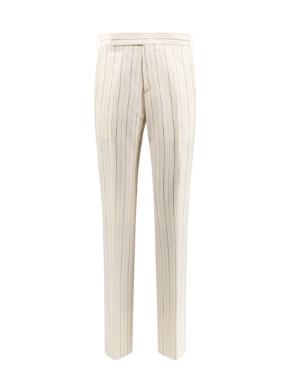 Shop Lardini Striped Viscose Trouser