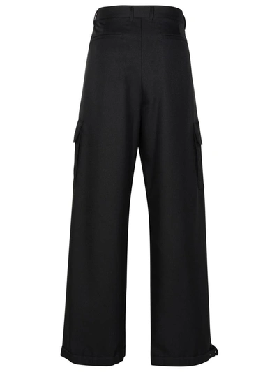 Shop Off-white Black Polyester Cargo Pants