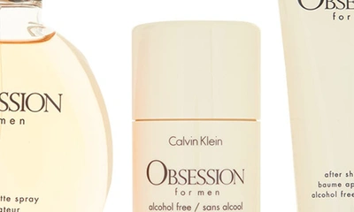 Shop Calvin Klein Obsession Eau De Toilette Gift Set In Black