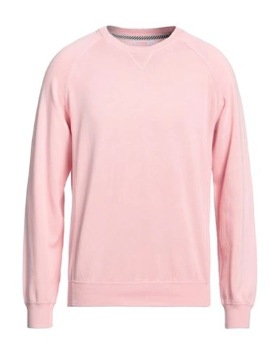 Shop Sun 68 Man Sweater Pink Size Xl Cotton