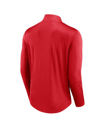 Fanatics Men's  Branded Red Chicago Blackhawks Tough Minded Quarter-zip Top In Red