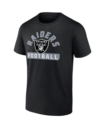 Fanatics Branded Black/white Las Vegas Raiders Two-pack 2023 Schedule T-shirt Combo Set In Black,white