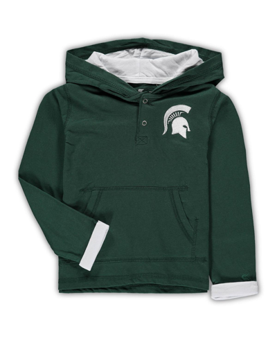 Colosseum Toddler Boys  Green And Heathered Gray Michigan State Spartans Poppies Hoodie And Sweatpant In Green,heathered Gray