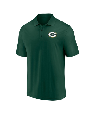 Shop Fanatics Men's  Green Green Bay Packers Component Polo Shirt