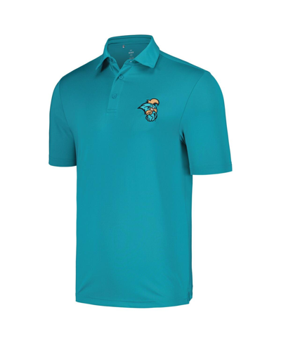 Shop Under Armour Men's  Teal Coastal Carolina Chanticleers Tee To Green Polo Shirt