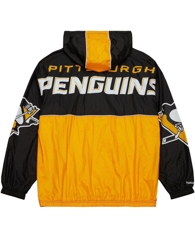 Shop Mitchell & Ness Men's  Black Pittsburgh Penguins Team Og 2.0 Anorak Half-zip Windbreaker Jacket