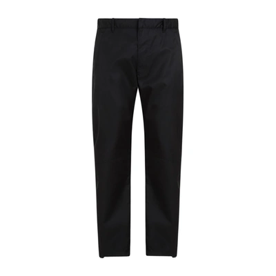 Shop Prada Nylon Pants In Black