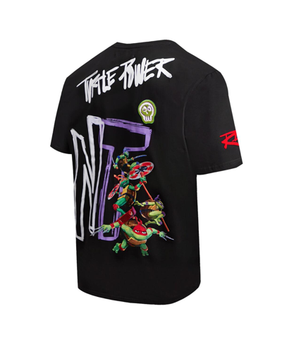 Freeze Max Men's And Women's  Black Teenage Mutant Ninja Turtles Turtle Power Graphic T-shirt In Black