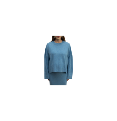 Shop Emilia George Maternity Knit Sydney Sweater In Airy Blue