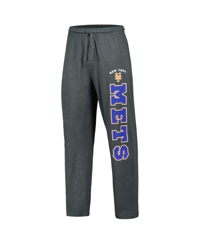 Shop Concepts Sport Men's  Charcoal, Royal New York Mets Meter T-shirt And Pants Sleep Set In Charcoal,royal